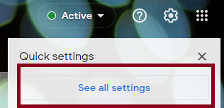 There is a red box around the "See All Settings" button that pops up after the gear is clicked