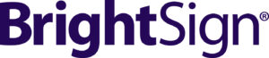BrightSign logo purple