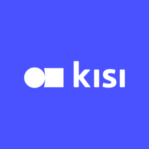 kisi framed logotype blue